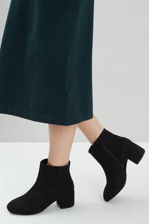 wallis black ankle boots