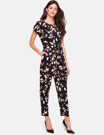 damsel in a dress petal print jumpsuit