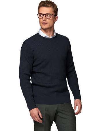 Tm lewin v hot sale neck jumper