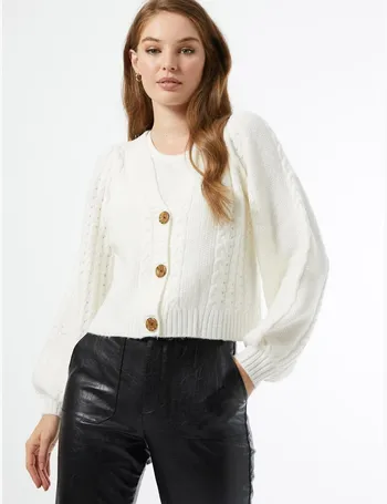 Miss selfridge cropped cardigan in outlet cream