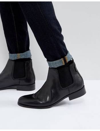 ben sherman black chelsea boots