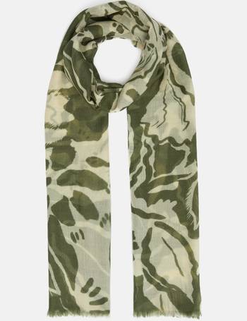 Jigsaw Sharan Wool Silk Scarf, Green