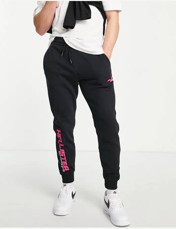 Hollister sweatpants in black with side script logo