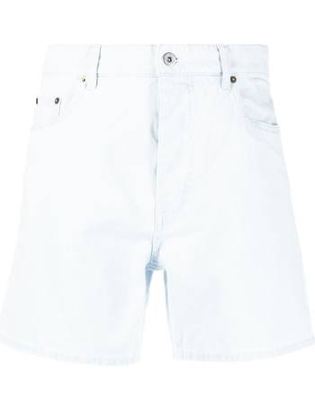layered-detail cotton shorts
