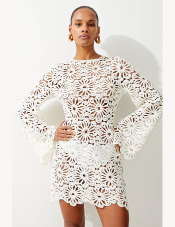 Debenhams white lace store dress