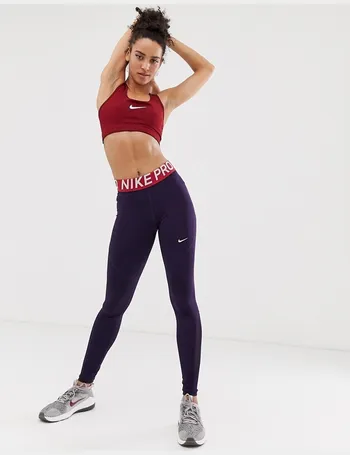 nike pro training leggings in navy