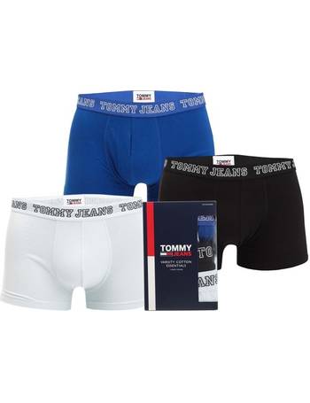 Tommy Hilfiger 3 pack woven boxer in Deep Indigo