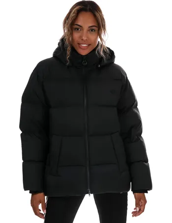 black crop puffer jacket by adidas