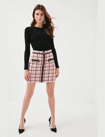 Premium Faux Fur Pocket Mini Skirt