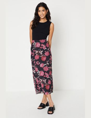 Oasis rib hotsell bias cut skirt