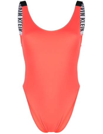 Calvin Klein Scoop Back One-Piece Swimsuit