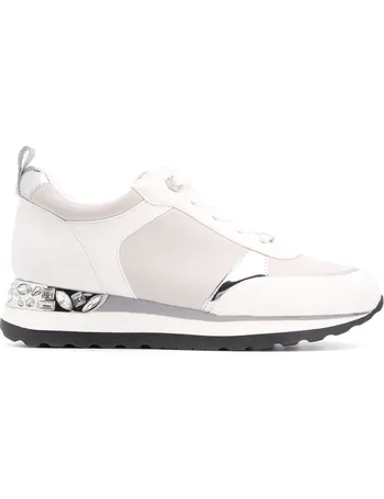 carvela ladies white trainers