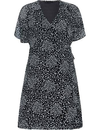 F&F Tesco Black dress with black/white panels size 10