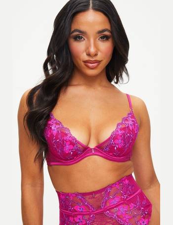 Buy Ann Summers Pink Ombre Sexy Lace Planet Padded Plunge Bra from