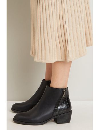 debenhams black patent boots