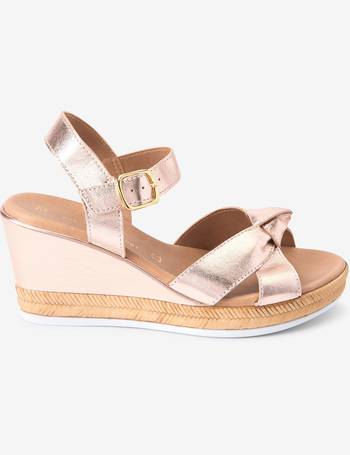 Next rose best sale gold wedges