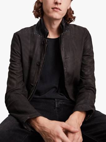 all saints suede blazer