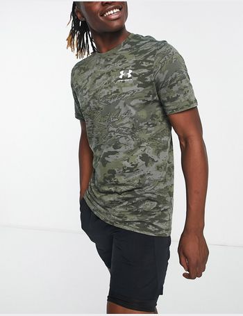 Under Armour Training t-shirt in white camo print