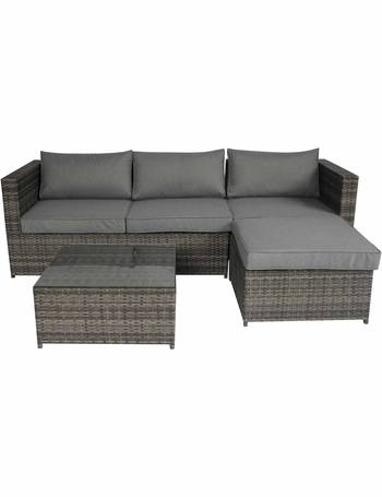 Charles bentley cheap rattan corner sofa