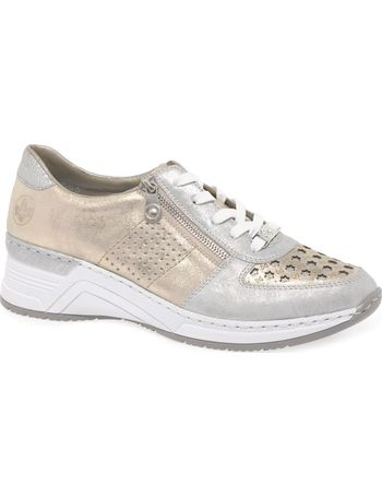 Rieker cheap metallic trainers