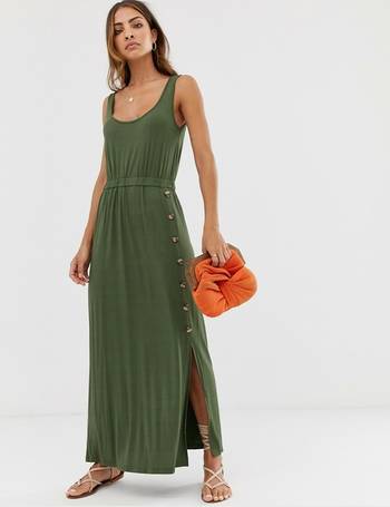 warehouse leopard cami maxi dress