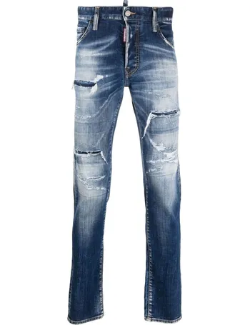 Dsquared2 Paint Splattered Distressed Jeans - Farfetch