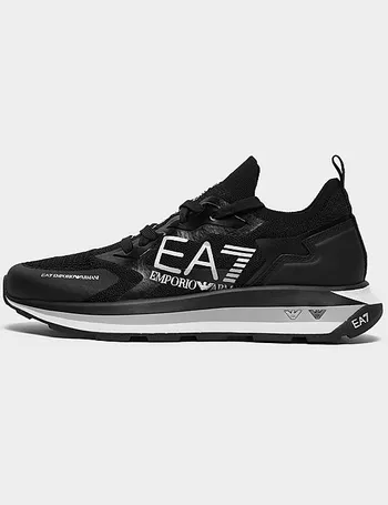 Shop Emporio Armani EA7 Men s Black Trainers up to 65 Off