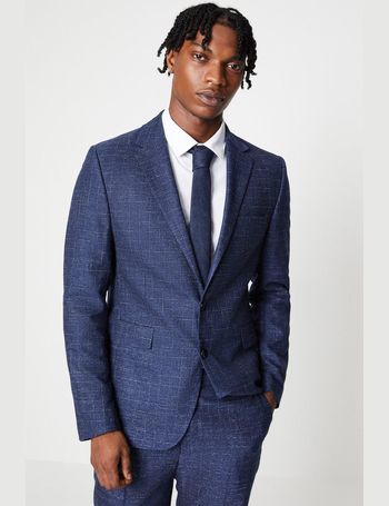 Burton blue clearance check suit