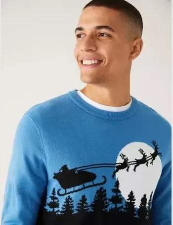 Marks and spencer's hot sale men's christmas jumpers