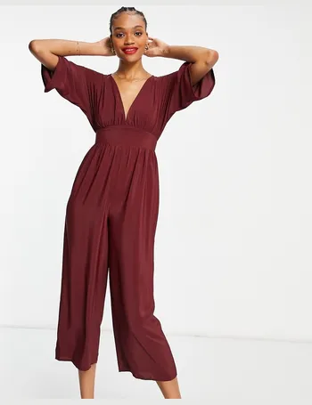 asos red jumpsuit