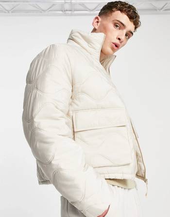 white puffer jacket asos