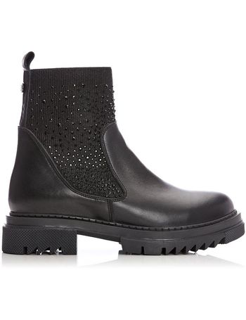 black leather ankle boots debenhams