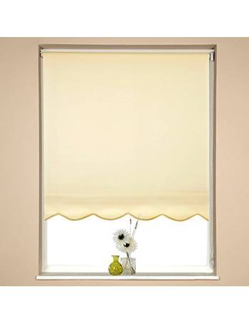 60cm x 165cm Cappuccino FURNISHED Triangle Edge Roller Blind with Metal Fittings Trimmable