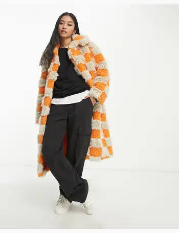 Monki hotsell orange coat