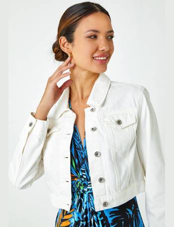 Debenhams white 2025 denim jacket