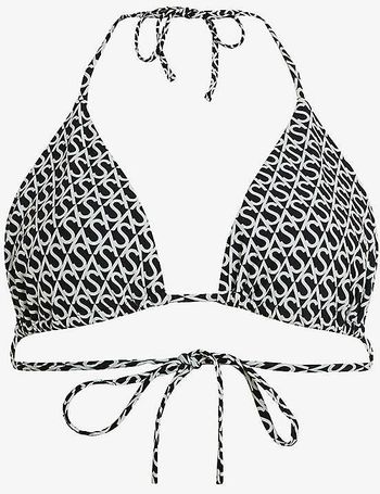 ALLSAINTS Nico Monogram Triangle Bikini Top