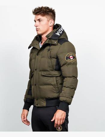 turvo puffer hooded bomber jacket