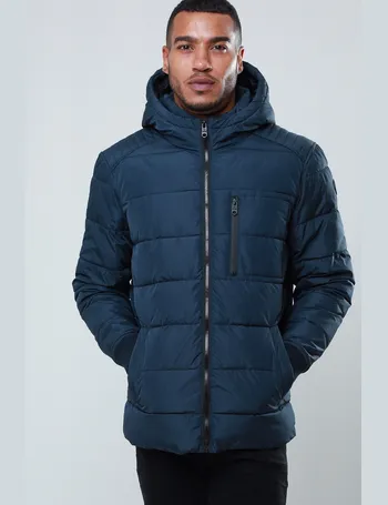 threadbare hooded padded jacket