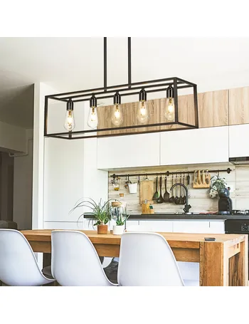 light kitchen island linear pendant williston forge