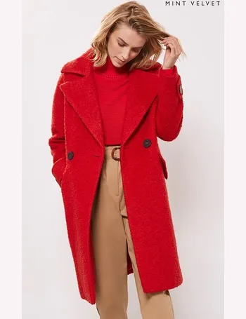 Mint velvet cheap red coat