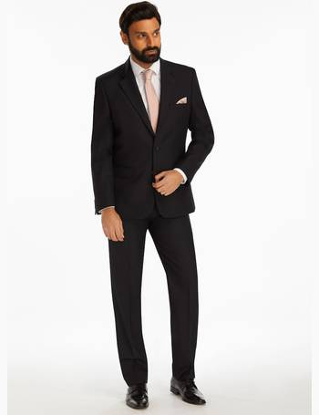 slaters men's black suits