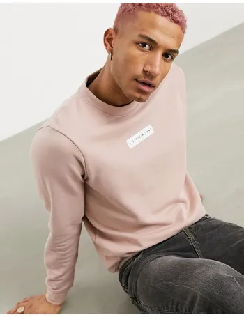 mens light pink jumper