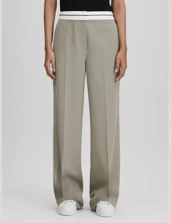 Reiss Blair High Rise Wide Leg Trousers