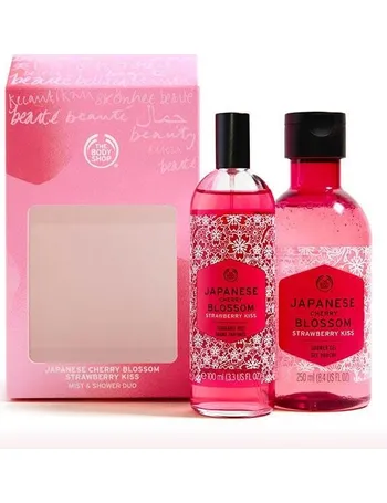 japanese cherry blossom body shop gift set