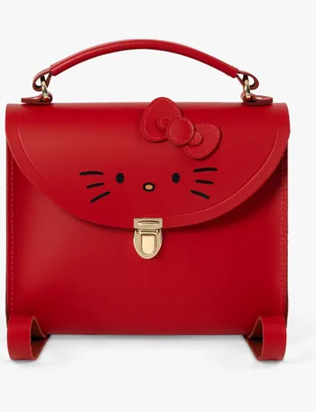 The Hello Kitty Poppy Leather Handbag in Red