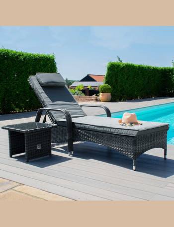 Maze rattan tuscany florida sun online lounger