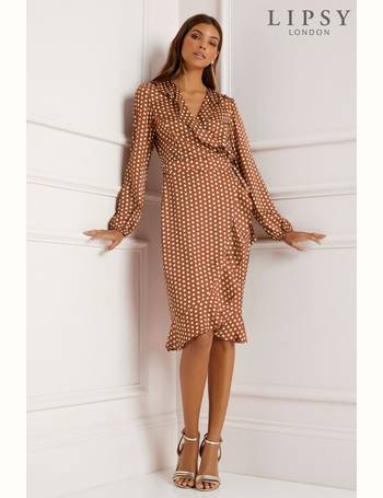 Lipsy clara and polka dot cheap midi dress