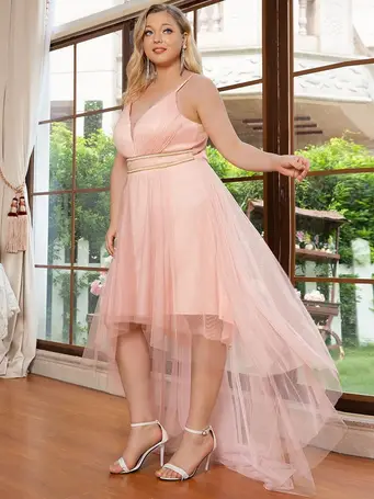 Fashion Tulle Prom Dress  Women A-Line High Low Dresses - Ever-Pretty UK