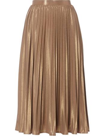 Biba gold cheap pleated skirt