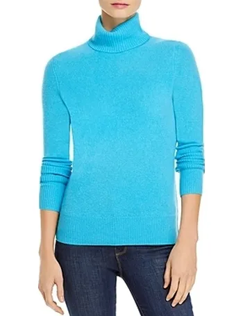 aqua blue turtleneck